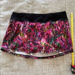 Vibrant Multicolor Lululemon Athletic Skirt